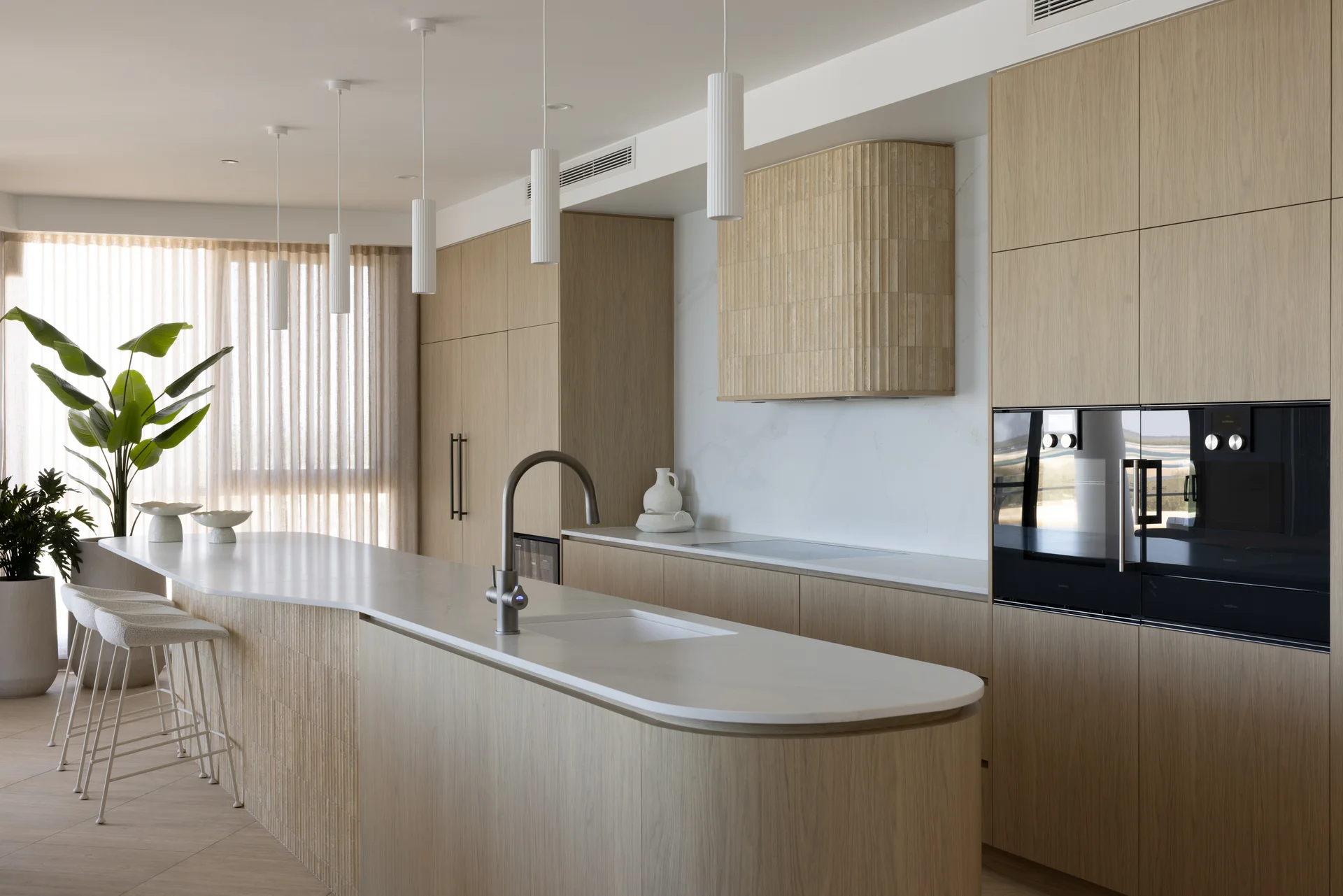 Alpha Surfaces stone benchtop in a contemporary kitchen
